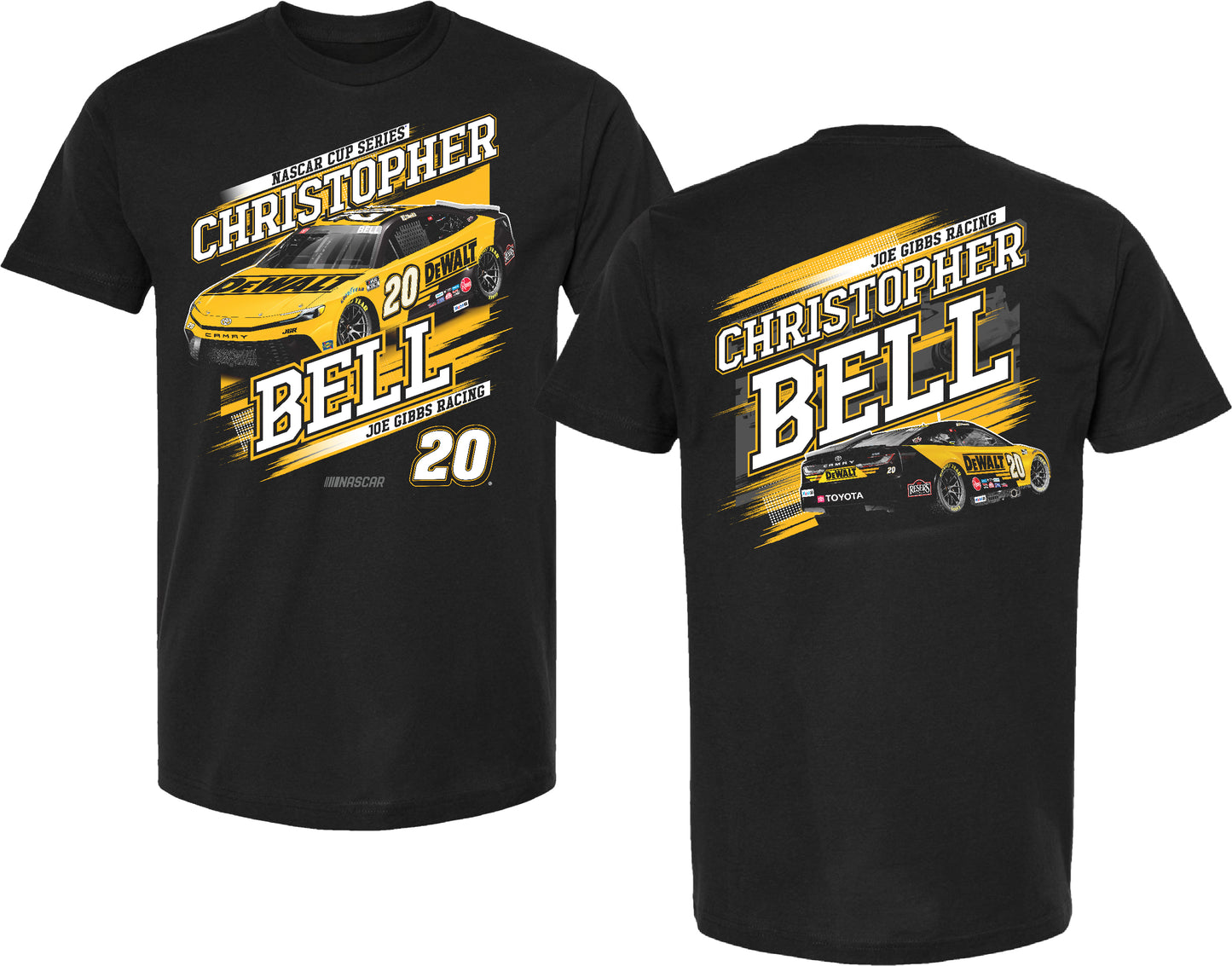 Christopher Bell 2025 DEWALT Car T-Shirt - Black
