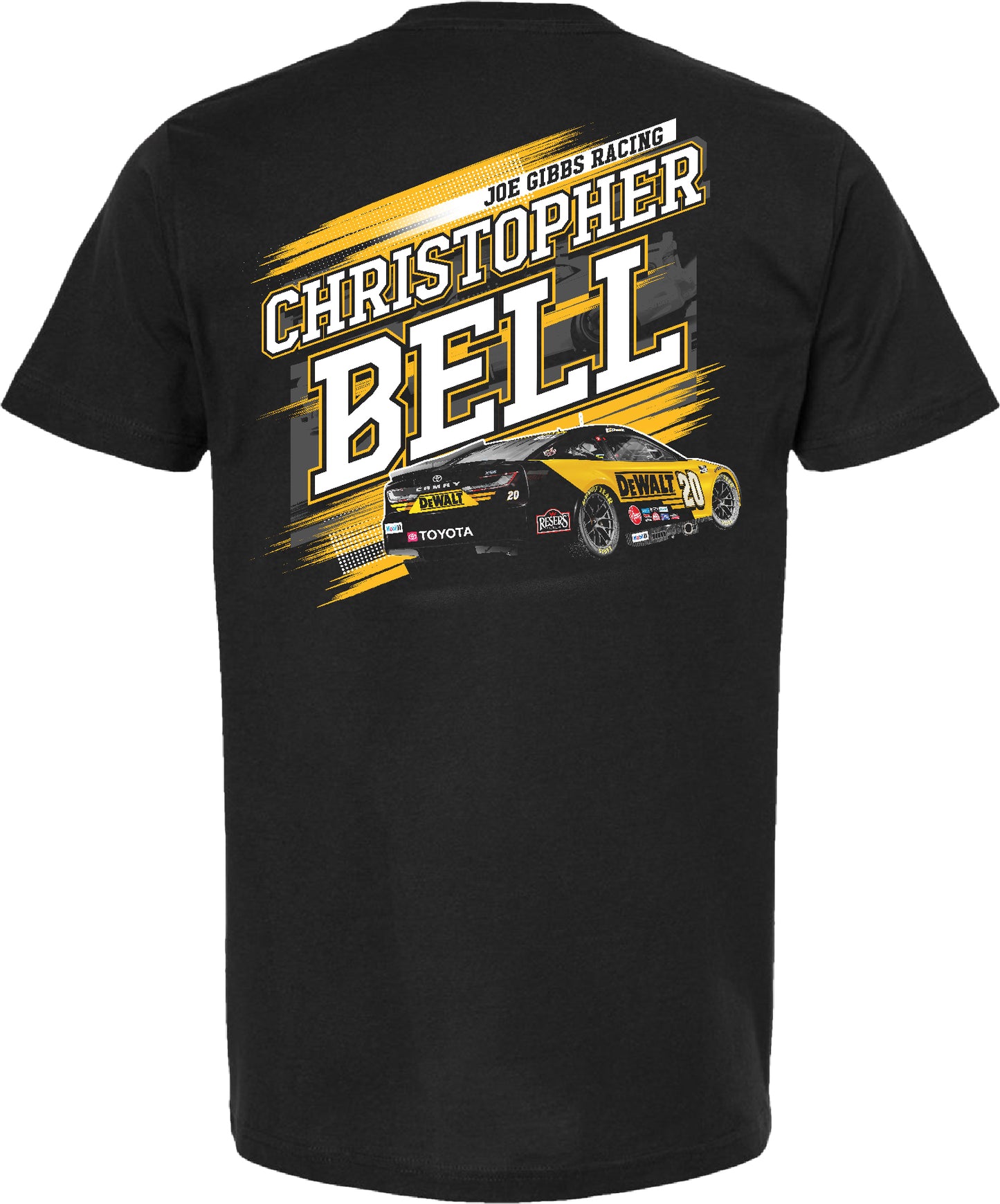 Christopher Bell 2025 DEWALT Car T-Shirt - Black