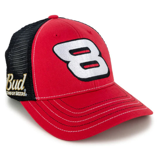 Dale Earnhardt Jr 2025 Bud Big Number 8 Mesh Hat Red/Black