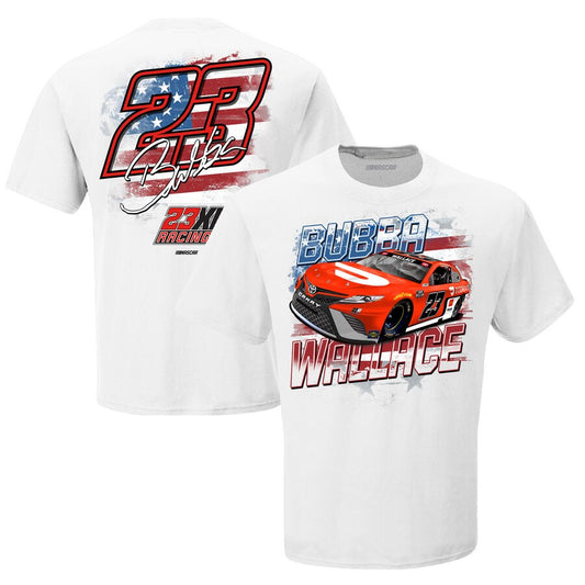 Bubba Wallace Checkered Flag White Door Dash Old Glory T-Shirt